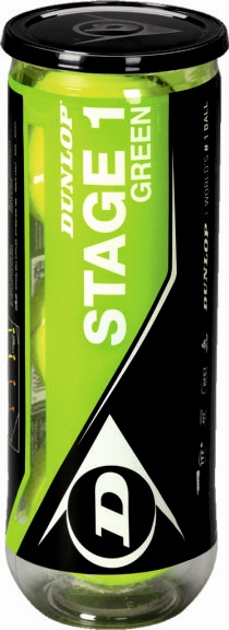 Dunlop Mini Tennis Stage 1 green 3er