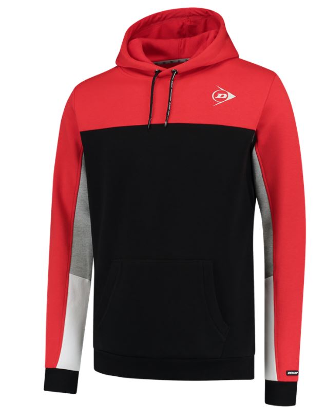 Dunlop Essential Hooded Sweat dark red/black