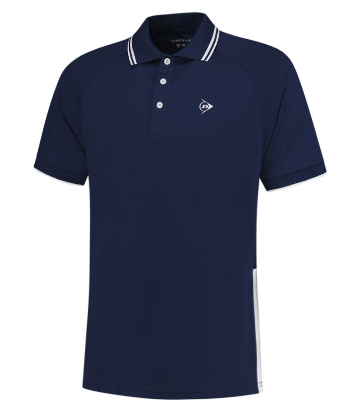 Dunlop Men Polo royal Navy/White