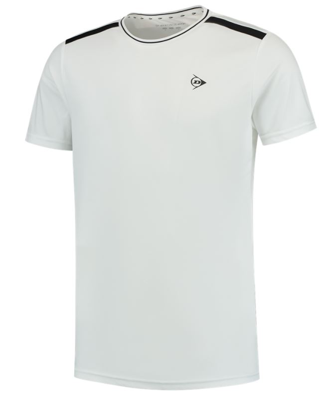 Dunlop Men Crew Tee white/black