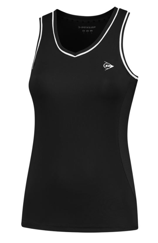 Dunlop Women Club Line Tank Top, black