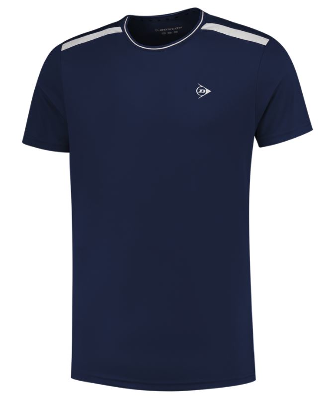 Dunlop Men Crew Tee navy/white