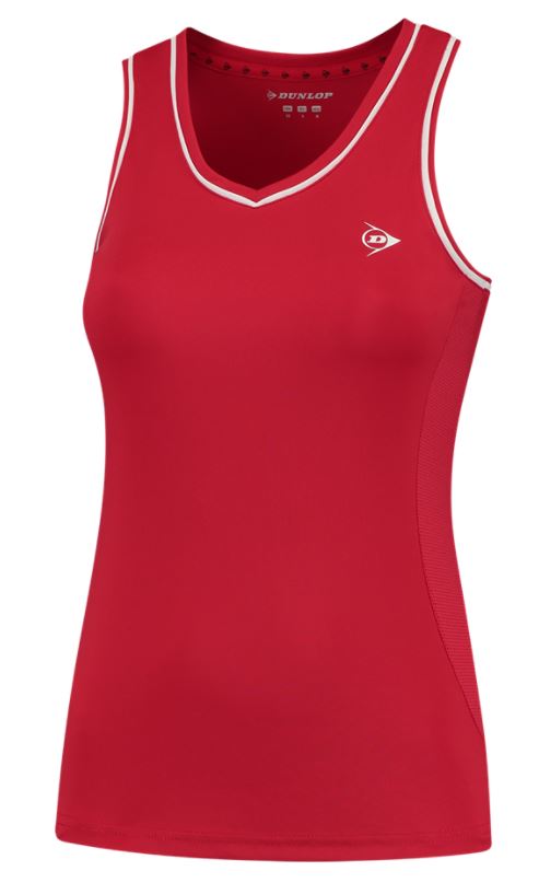 Dunlop Women Club Line Tank Top, red