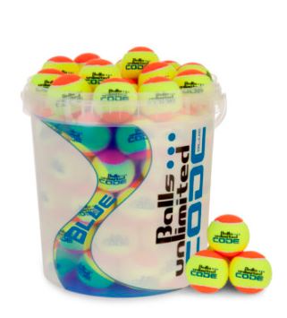 Balls Unlimited Code Blue 60er im Eimer Farbe gelb/orange